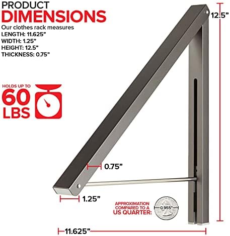 Foldable Wall-Mounted Clothing Hanger
