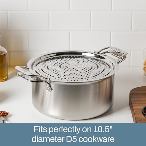 All-Clad D5 Stockpot with Lid and Guards