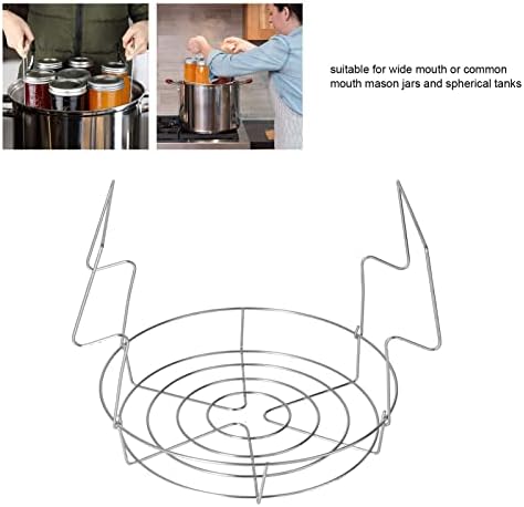 Mokernali Stainless Steel Canning Rack 8 Jar Easy Cook Set