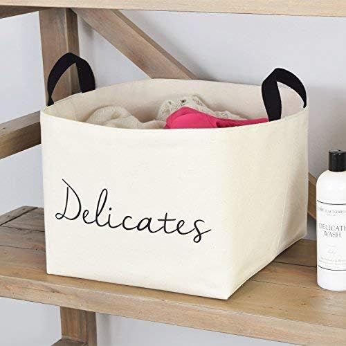 Sophisticated Delicate Canvas Storage Basket
