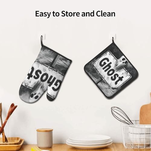 Vendhui Halloween Oven Mitts Heat Resistance Personalized Design