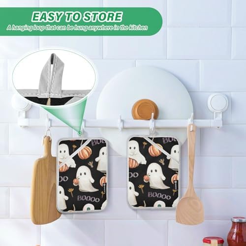 Ourvii Halloween NHL Pair Potholders Set