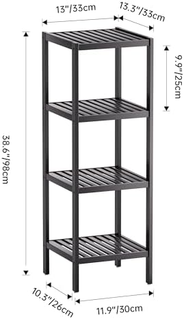 SMIBUY Bamboo Storage Shelf