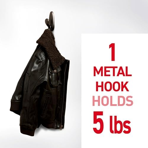Command Style 5lb Large Brushed Nickel Metal Hooks