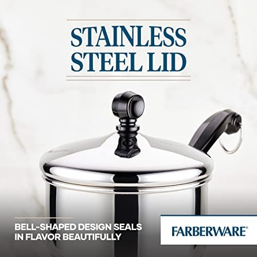 Farberware Classic Stainless Steel Saucepan 1 Quart Silver