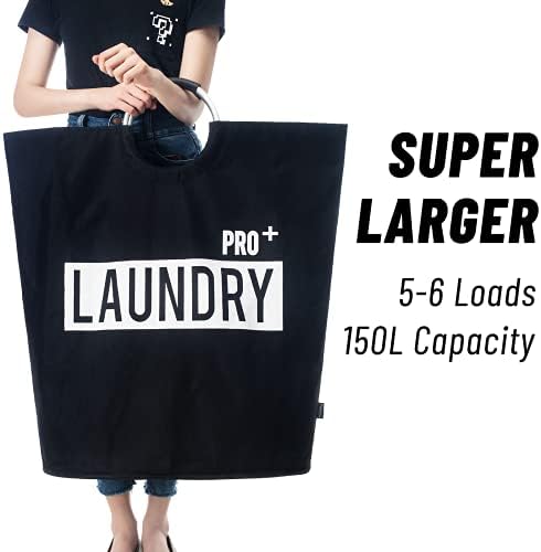 Caroeas 150L Super Large Laundry Basket with Padded Handles