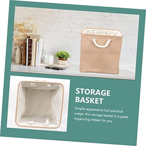 PRETYZOOM Modern Minimalist Linen Foldable Dirty Clothes Container