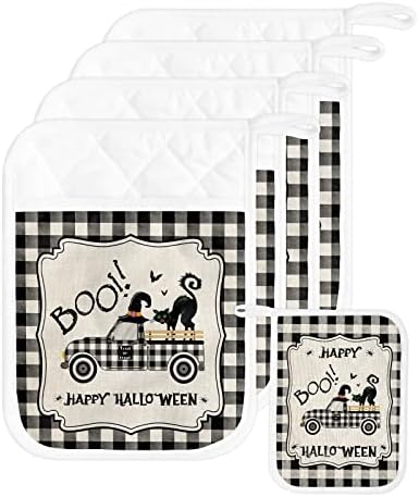 HilariousM Halloween witch cat truck 5 pcs