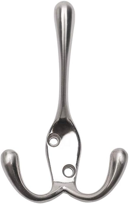 Durable 5-Pack Coat Hat Hooks with Flared Prongs