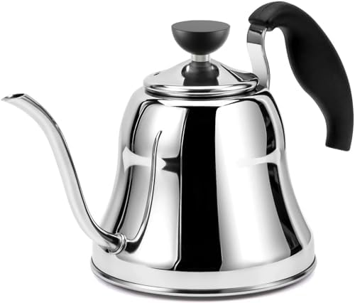 Baristas Choice Gooseneck Tea Kettle 28oz Silver