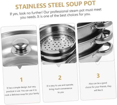 Versatile Stock Pot with Steamer Basket for Cooking Pasta More