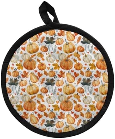 Kuiaobaty Pumpkin Potholders with Pockets Halloween Hot Pads