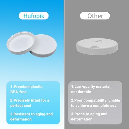 Hufopik 3-Piece Plastic Jar Lids