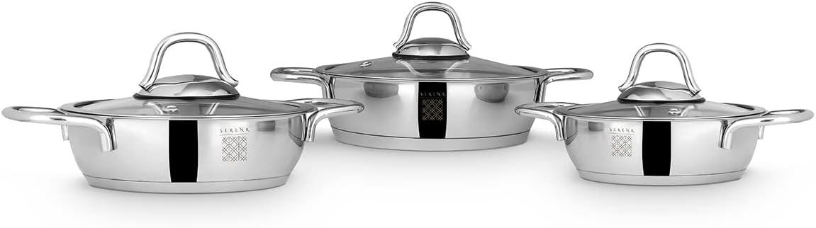 Serenk Stainless Steel Pots and Pans Set
