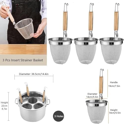 DAOUXIAOP Stainless Steel Pasta Cooker