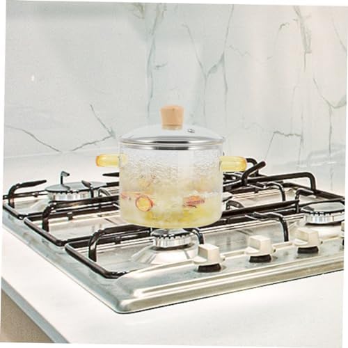 Sturdy Glass Stockpot with Lid 1600ml