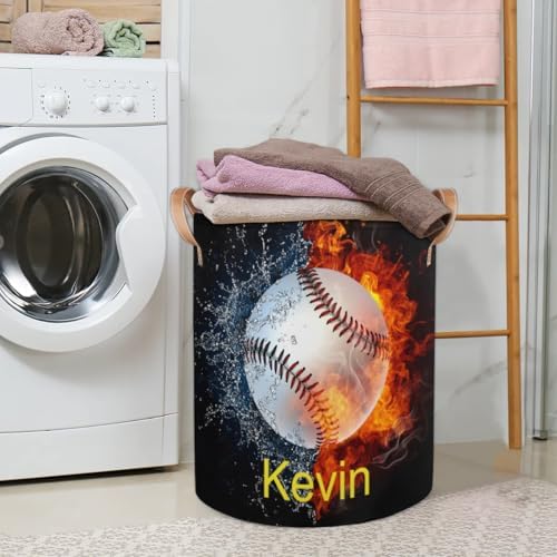 Personalized Kids Laundry Hamper with Handles for Bed Bath