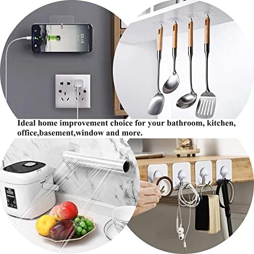 Strong adhesive hooks for home and outdoor use