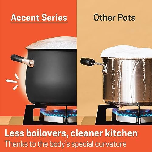 Meyer 5 qt Stainless Steel Dutch Oven Sleek Matte Black Design