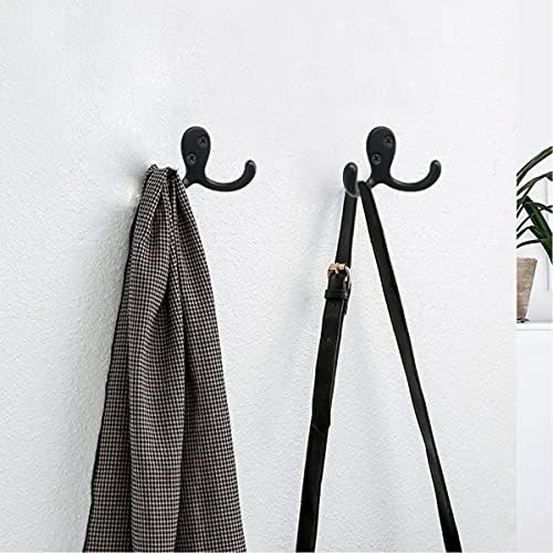 10-Pack Black Coats Hooks