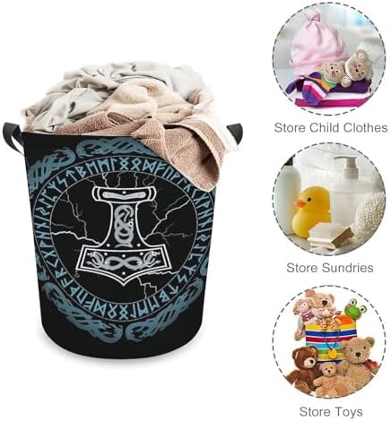 Viking inspo Norse Mythology Magic Rune Laundry Hamper