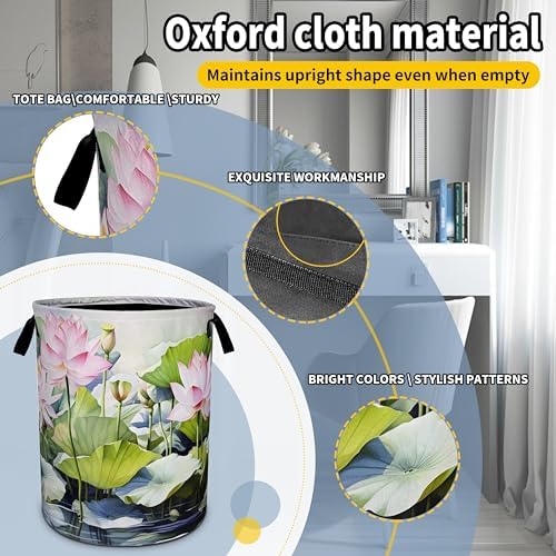 Elegant Foldable Laundry Basket for Home Office and Travel