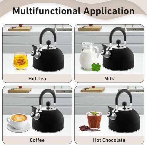 2-Quart Stainless Steel Whistling Tea Kettle