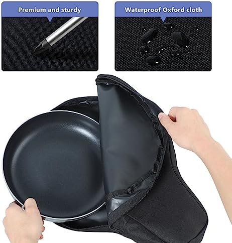Hemoton 2-pcs Cast Iron Skillet Bag