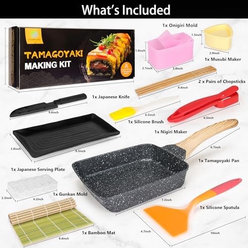 Stylish Japanese Omelette Pan Set