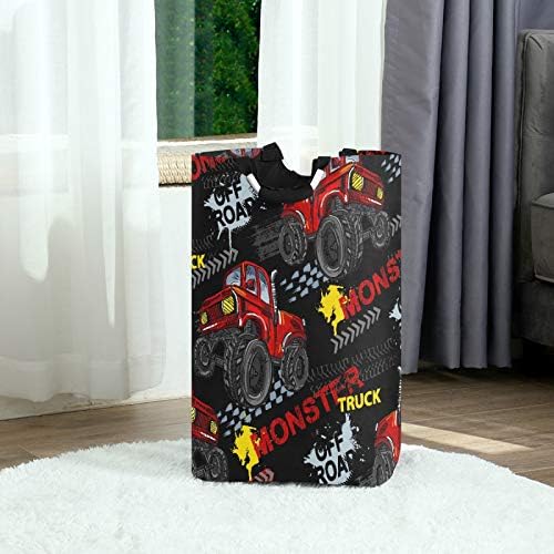 Monsters Are WelcoMe Here - Monster Truck Laundry Basket