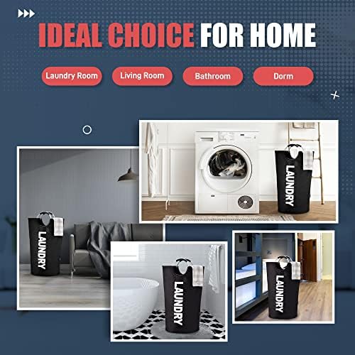 Sturdy 90L Folding Laundry Hamper 13 Colors