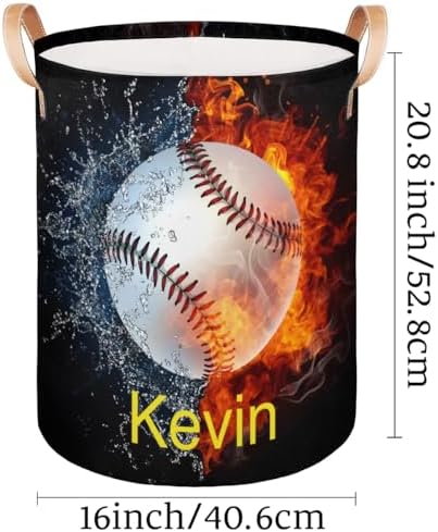 Personalized Kids Laundry Hamper with Handles for Bed Bath