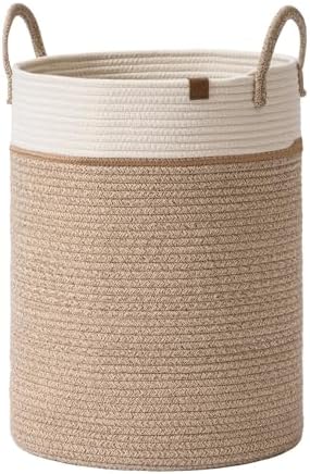 LA JOLIE MUSE 72L Durable Cotton Laundry Basket