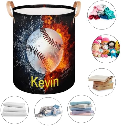 Personalized Kids Laundry Hamper with Handles for Bed Bath