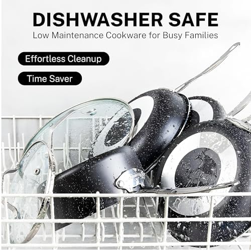 GranitestoneClean Safe 20-Pc Cookware Set Non-Stick Durable for Kitchen Use