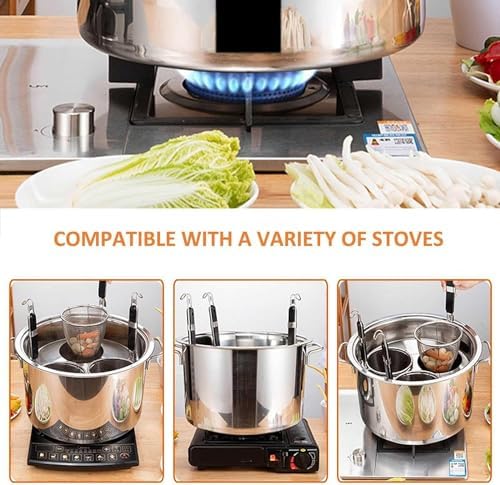 DAOUXIAOSPSturdy4-in-1 Stainless Steel Pasta Cooker Set for Home Commercial Use