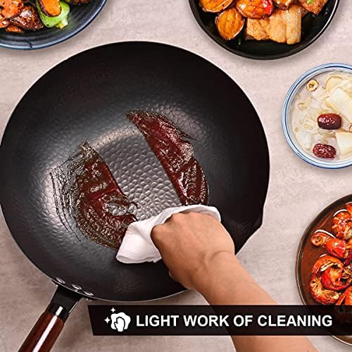 128 Carbon Steel Wok Set