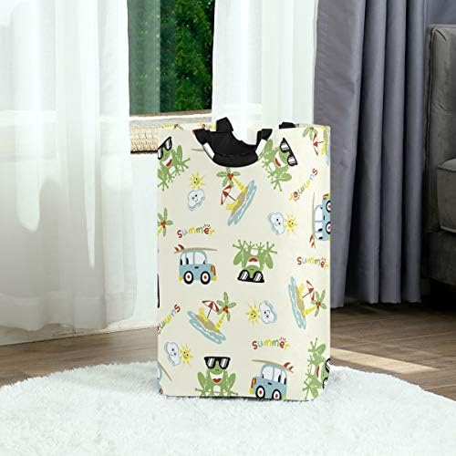 Funny Summer Laundromat Bucket for Kids with Durable Handles