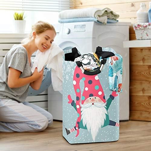 Christmas Gnome Foldable Laundry Basket - Eco-Friendly Storage Solution