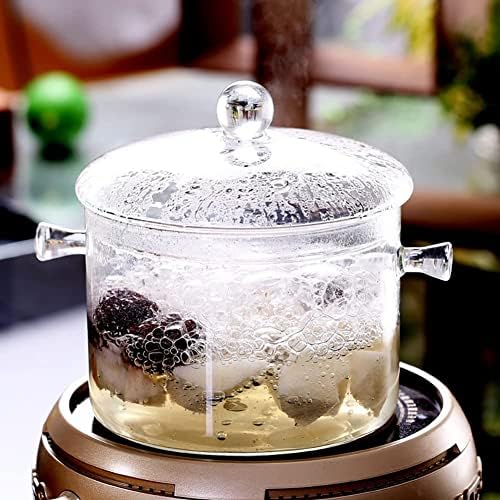 Safe Heat-Resistant Glass Saucepan