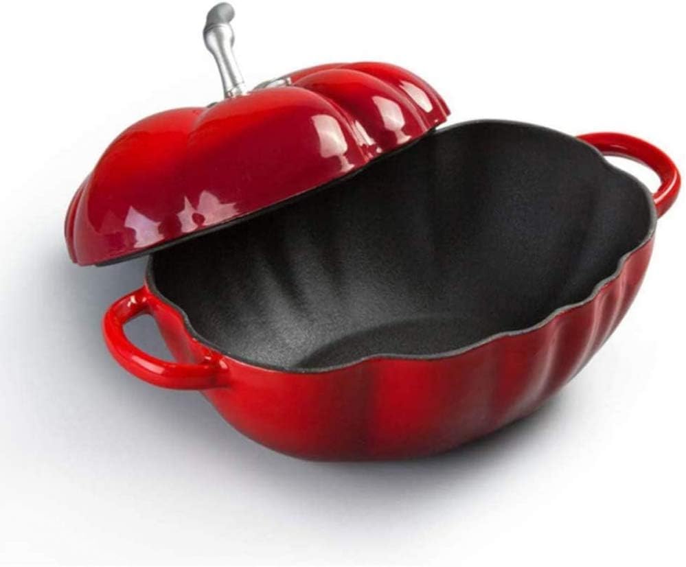 High-Quality Cast Iron Dutch Oven Red
