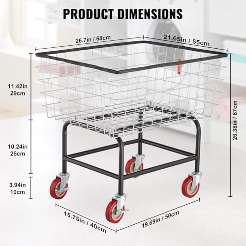VEVOR Multi-Functional Wire Laundry Cart