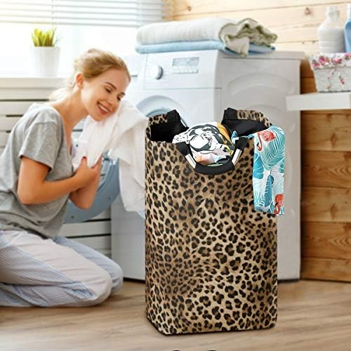 Kcldeci Leopard Print Laundry Hamper