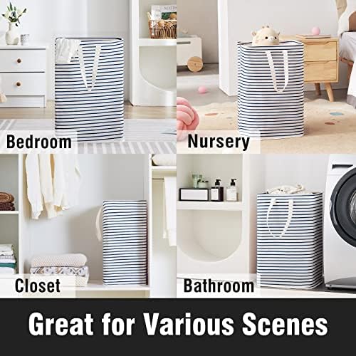 72-L Large Collapsible Laundry Basket Eco-Friendly Freestanding Clothes Hamper