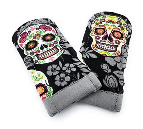 Sugar Skull Pot Holder Set - Da de Muertos Theme