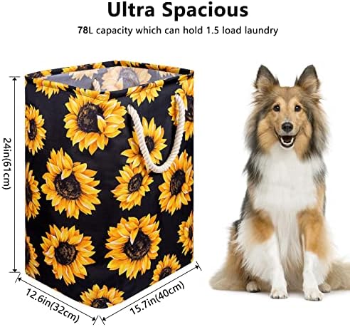 Sunflowers Laundry Hamper for Storage