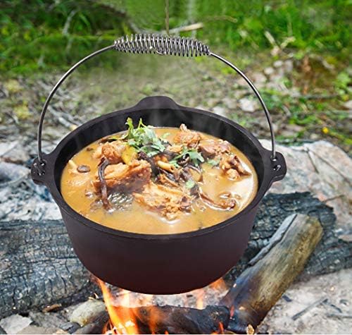 High-Quality Cast Iron Pot for Cooking and Picnic