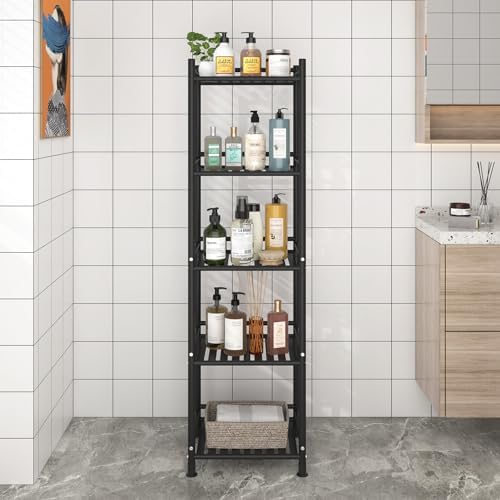 5 Tier Metal Standing Shelf for Organizing Your Space