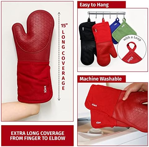 Klex Silicone Oven Mitts 932F
