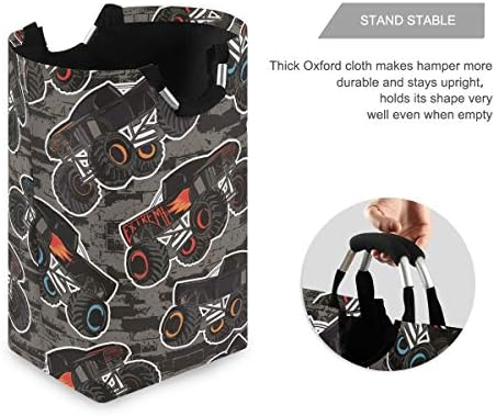 SusiyoMonster Truck Collapsible Laundry Basket for Storage and Organization